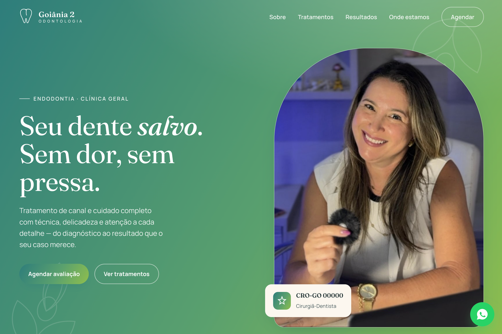 Site institucional da Dra. Nician Mascarenhas